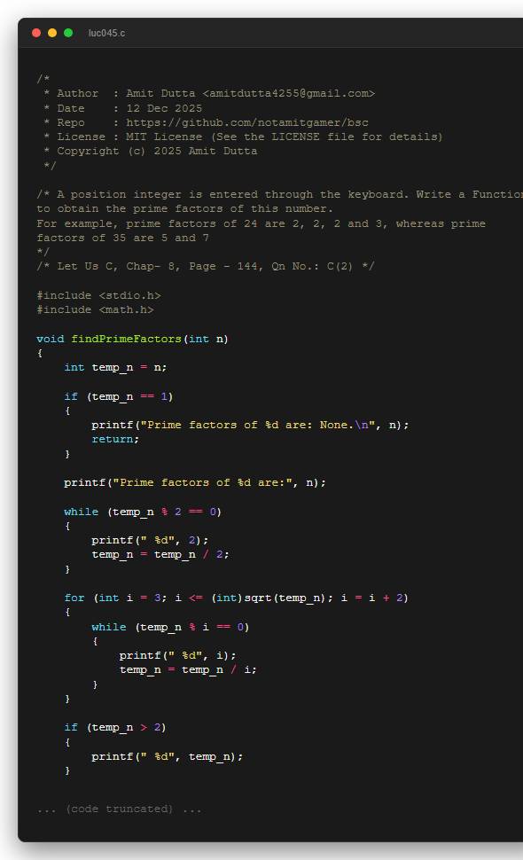A position integer is entered through the keyboard. Write a Function to obtain the prime factors of this number.  For example, prime factors of 24 are 2, 2, 2 and 3, whereas prime  factors of 35 are 5 and 7